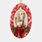 Haustierpersonifizieren ErinnerungsFotorot Keramikornament (Links)