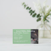 Haustierpflege Babysitting Visitenkarte (Stehend Vorderseite)