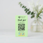 Haustierpflege Google Bewertungsanfragekarte mit Q Visitenkarte (Stehend Vorderseite)