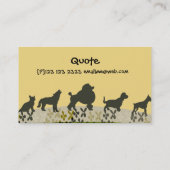 Haustierpflege-Hundewanderer-Tierärzte Visitenkarte (Rückseite)