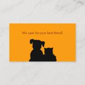 Haustierpflege Pets Modell-Tierarzt-Visitenkarte Visitenkarte (Rückseite)