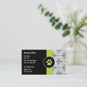 Haustierpflege-Service Visitenkarte (Stehend Vorderseite)