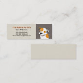 Haustierpflege-Visitenkarte Mini Visitenkarte (Vorne/Hinten)