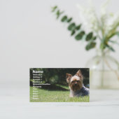 Haustierpflege-Visitenkarte Visitenkarte (Stehend Vorderseite)