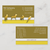 Haustierpflege-Visitenkarte Visitenkarte (Vorne/Hinten)