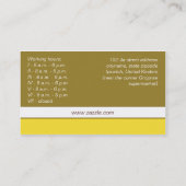 Haustierpflege-Visitenkarte Visitenkarte (Rückseite)