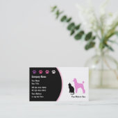 Haustierpflege-Visitenkarten neu Visitenkarte (Stehend Vorderseite)