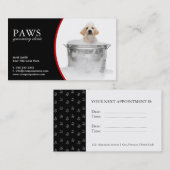 Haustierpflege-Visitenkarten Terminkarte (Vorne/Hinten)