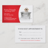 Haustierpflege-Visitenkarten Terminkarte (Vorne/Hinten)