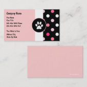 Haustierpflege-Visitenkarten Visitenkarte (Vorne/Hinten)