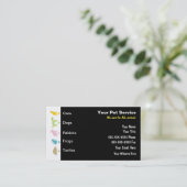 Haustierpflege-Visitenkarten Visitenkarte (Stehend Vorderseite)