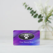 Haustierpflege-Visitenkarten Visitenkarte (Stehend Vorderseite)