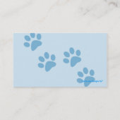 Haustierpflege-Visitenkarten Visitenkarte (Rückseite)