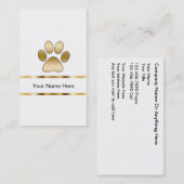 Haustierpflege-Visitenkarten Visitenkarte (Vorne/Hinten)