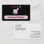 Haustierpflege-Visitenkarten Visitenkarte (Vorne/Hinten)