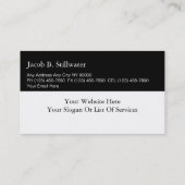 Haustierpflege-Visitenkarten Visitenkarte (Rückseite)