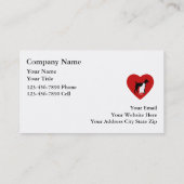 Haustierpflege-Visitenkarten Visitenkarte (Rückseite)