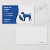 Haustierpflege-Visitenkarten Visitenkarte (Vorne/Hinten)