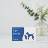 Haustierpflege-Visitenkarten Visitenkarte (Stehend Vorderseite)