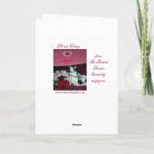 Haustierratte, Darcy, Valentinstagkarte Feiertagskarte (Rückseite)