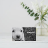 Haustiersitter-Geschäfts-Karte - Visitenkarte (Stehend Vorderseite)