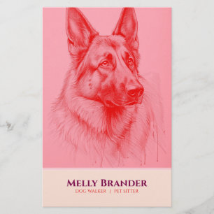 Haustiersitter Spaziergänger  Flyer