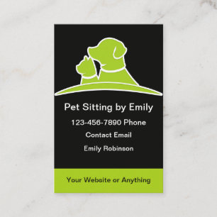 Haustiersitter-Trendy-Modern-Business-Cards Visitenkarte