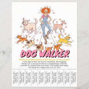 Haustiersitting-Hunde-Spaziergang-Service Cute Cus Flyer