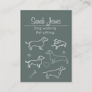 Haustiersitting Hundespaziergang Sitter Hunde Katz Visitenkarte