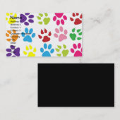 Haustiertatzen-Druckmuster Visitenkarte (Vorne/Hinten)