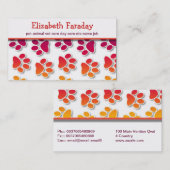 Haustiertier-Visitenkarte Visitenkarte (Vorne/Hinten)