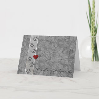 Haustierverlust Beileid Karte