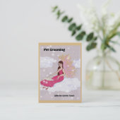 Haustierzuchtkarte mit Hund und Engel Visitenkarte (Stehend Vorderseite)