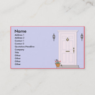 Haustür-Visitenkarten Visitenkarte