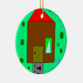 Haustürpfad, digitale Malerei, Kunst von Kindern Keramikornament (Rechts)