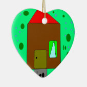 Haustürpfad, digitale Malerei, Kunst von Kindern Keramikornament (Rechts)