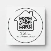 Hauswärmespeicher | Personalisierter QR-Code für W Fotoplatte (Vorderseite)