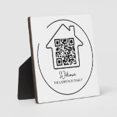 Hauswärmespeicher | Personalisierter QR-Code für W Fotoplatte (Vorderseite)