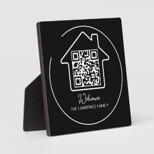 Hauswärmespeicher Personalisierter QR-Code für W Fotoplatte