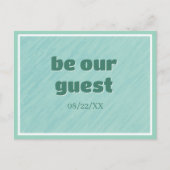 Hauswärmung einladen! Gepasste Postkarte (Vorderseite)