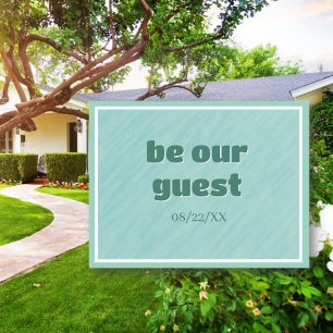 Hauswärmung einladen! Gepasste Postkarte