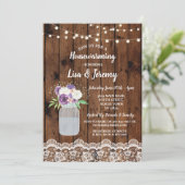 Hauswärmung Einladender Rustikaler Holzschnitt Spi Einladung (Stehend Vorderseite)