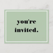 Hauswärmung Einladung Postkarte (Vorderseite)