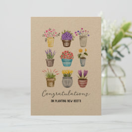 Hauswärmung Herzlichen Glückwunsch Rustic Country  Karte