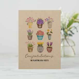 Hauswärmung Herzlichen Glückwunsch Rustic Country  Karte