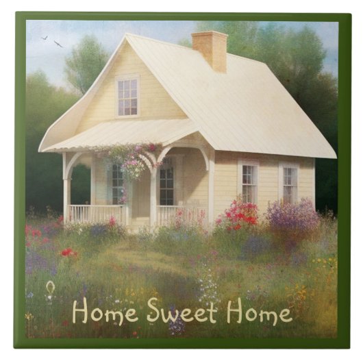 Hauswärmung im Weißen Haus Fliese (Vorderseite)