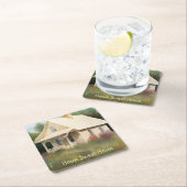 Hauswärmung im Weißen Haus Rechteckiger Pappuntersetzer (Vor Ort)