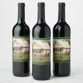 Hauswärmung im Weißen Haus Weinetikett (Flaschen)