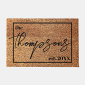 Hauswärmung Personalisierter Hochzeitsgeschenk Nac Fußmatte (Vorderseite)