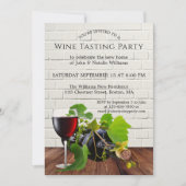 Hauswärmung Wein Verkostung Party Einladung (Vorderseite)